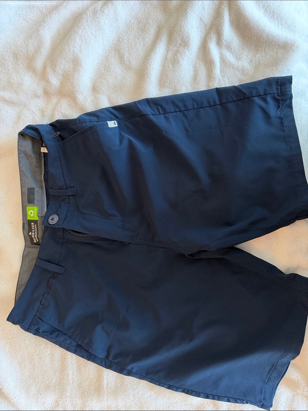 QuickSilver Amphibian Navy Shorts - Solid Navy Size 29 waist.